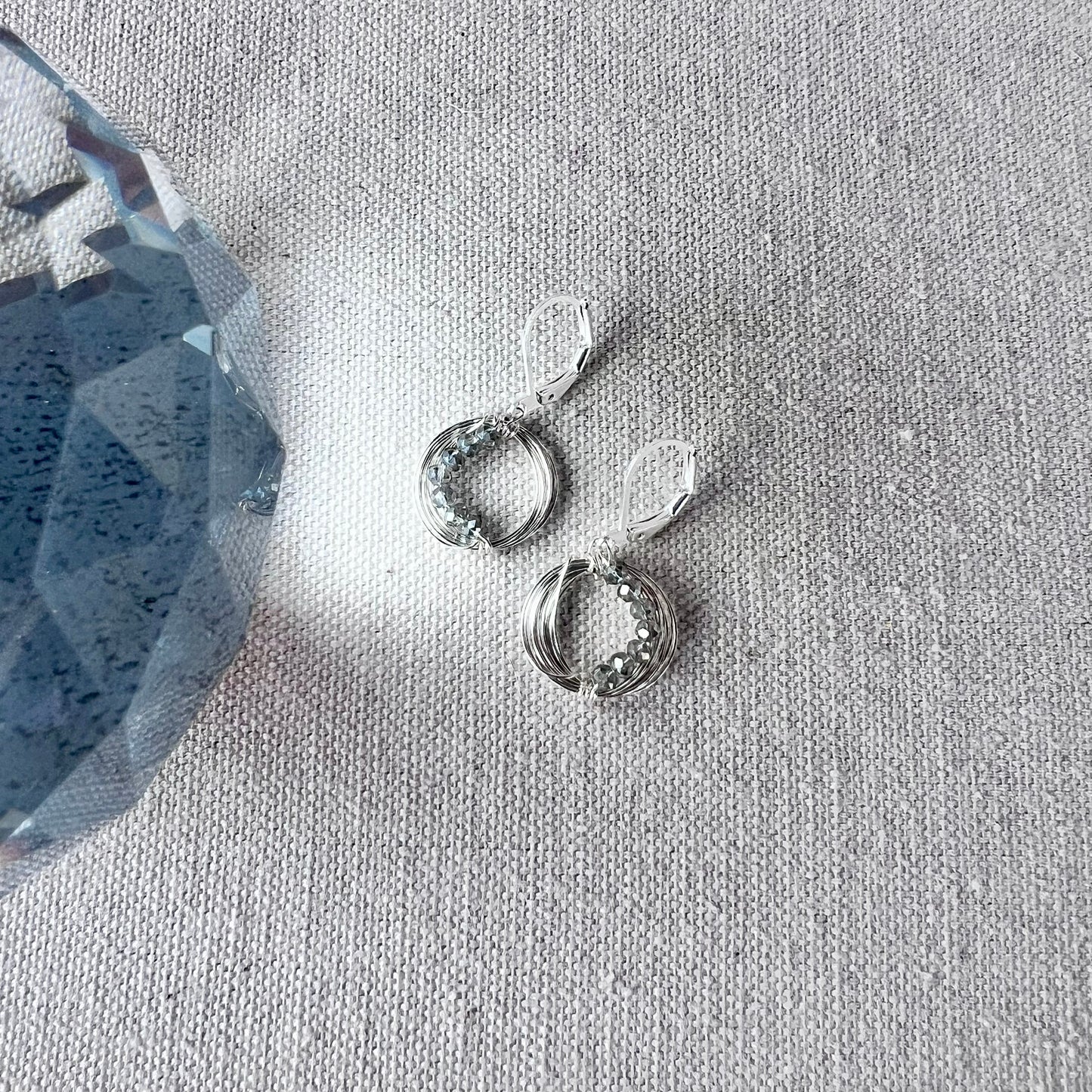 Lunar Eclipse Crescent Earrings