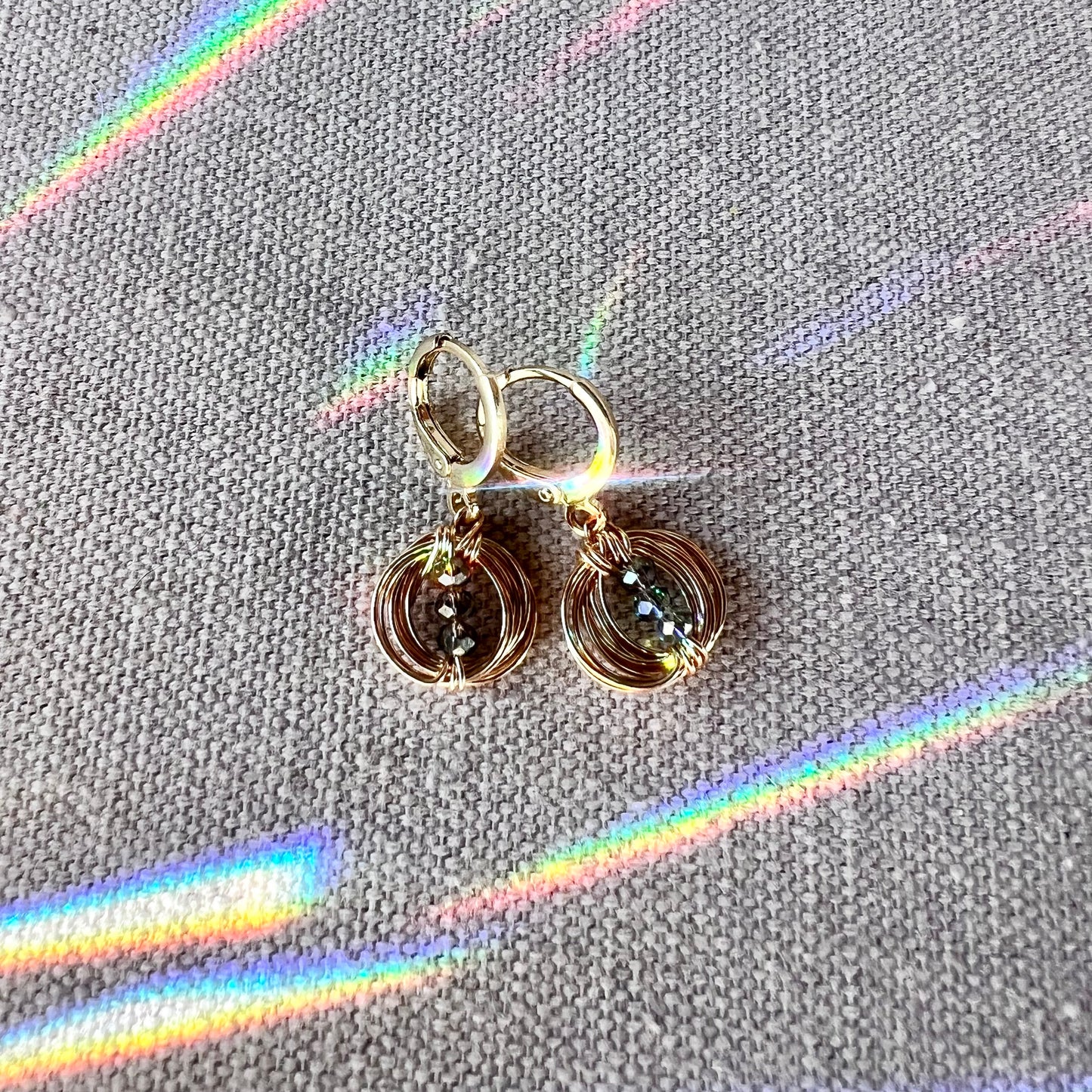 Solar Eclipse Balance Earrings - In 3 Tones