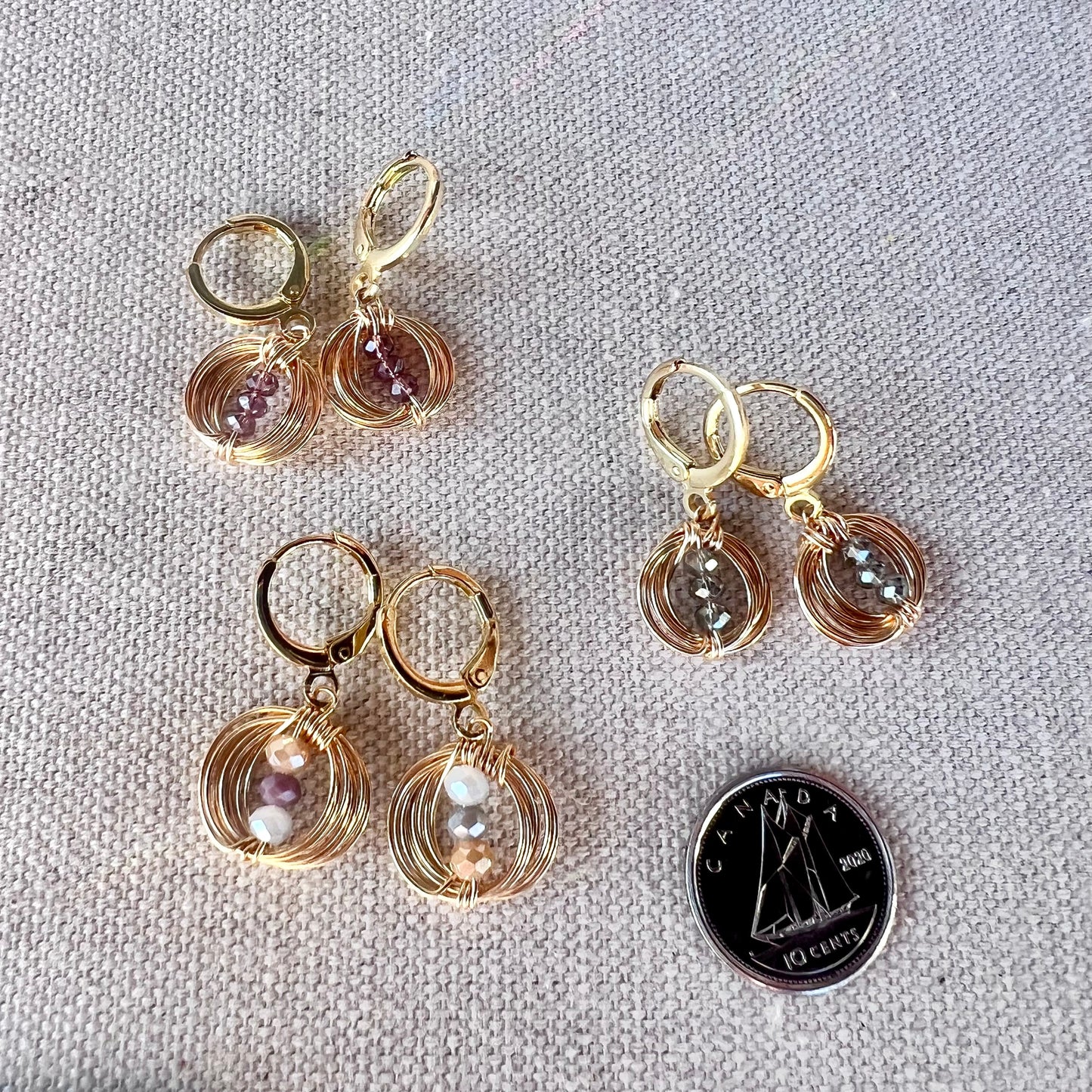 Solar Eclipse Balance Earrings - In 3 Tones