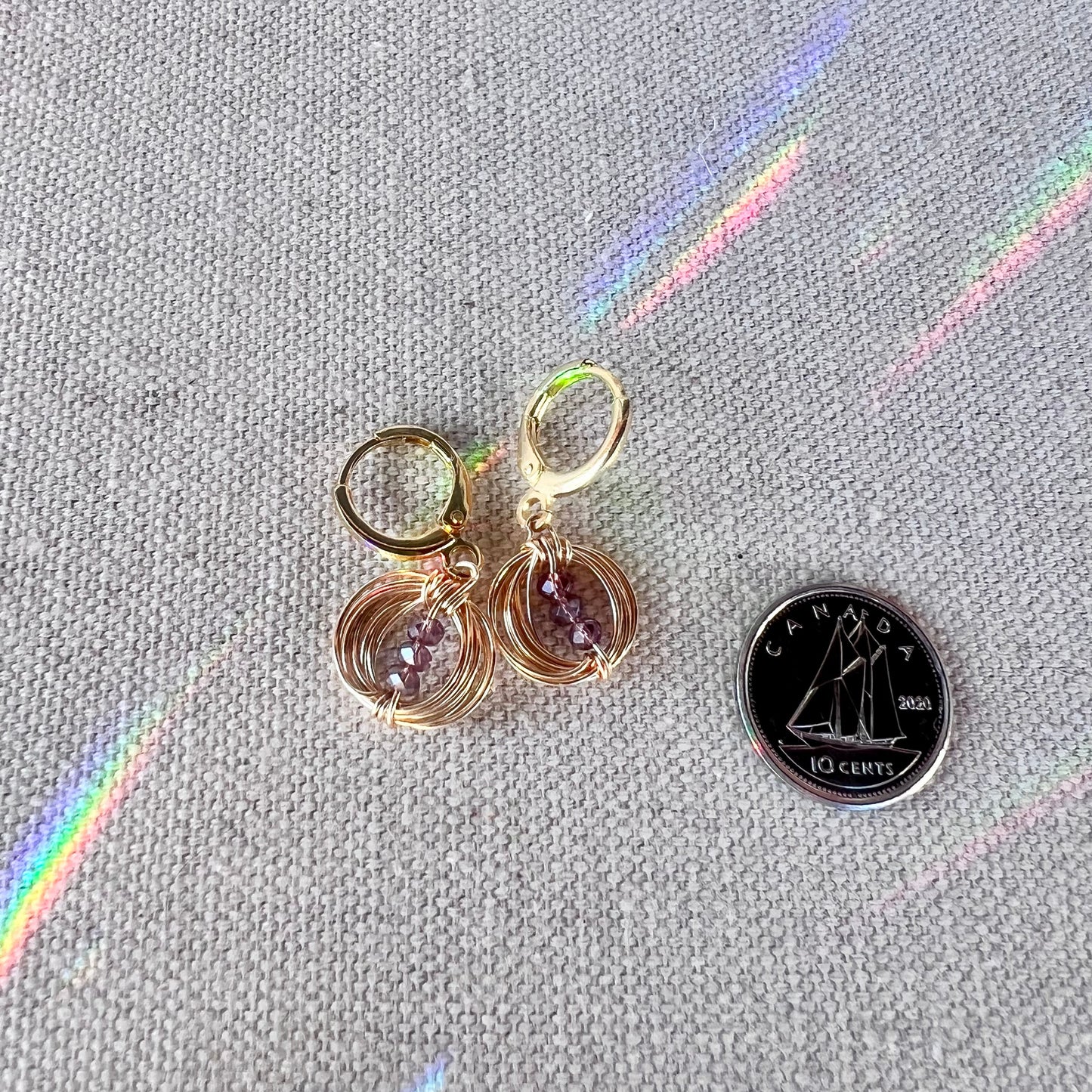Solar Eclipse Balance Earrings - In 3 Tones