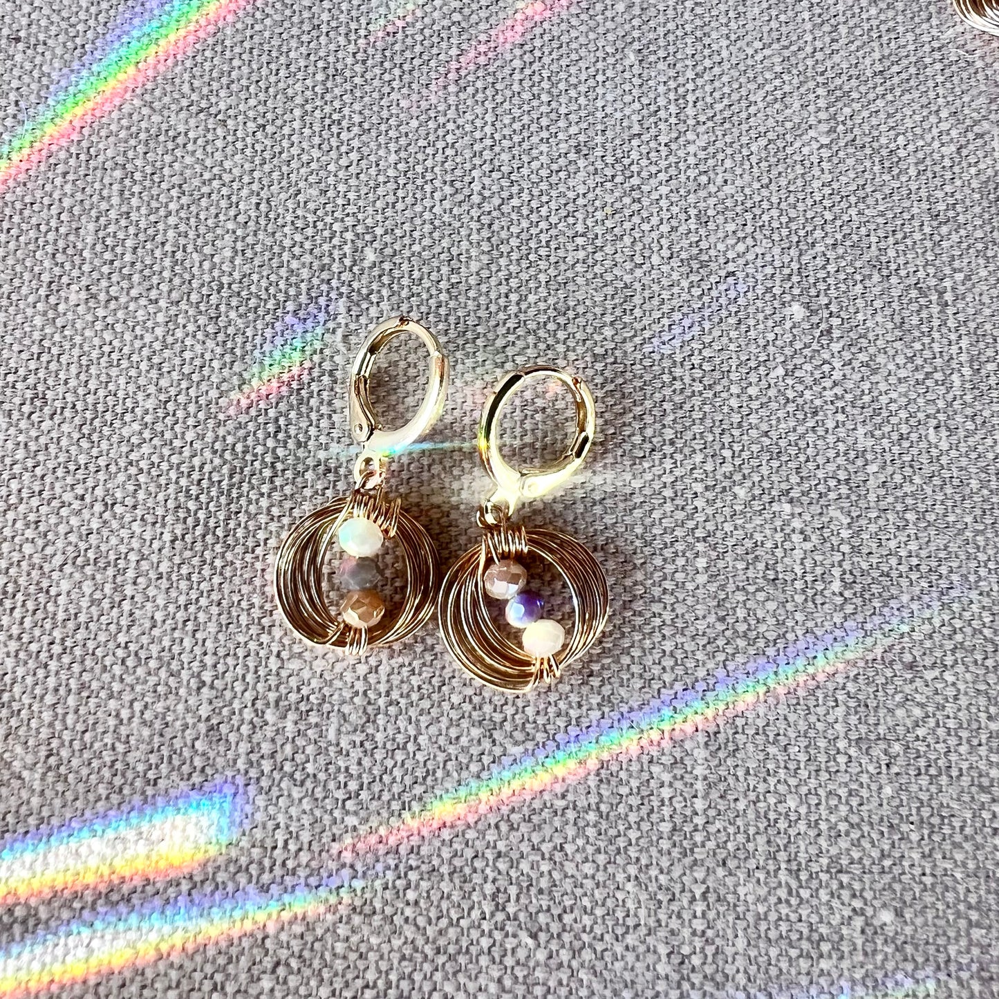 Solar Eclipse Balance Earrings - In 3 Tones
