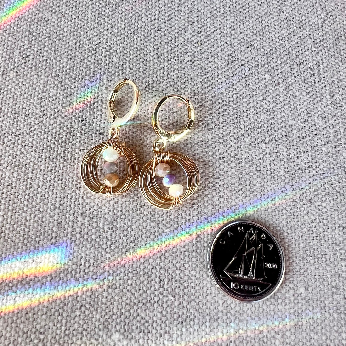 Solar Eclipse Balance Earrings - In 3 Tones