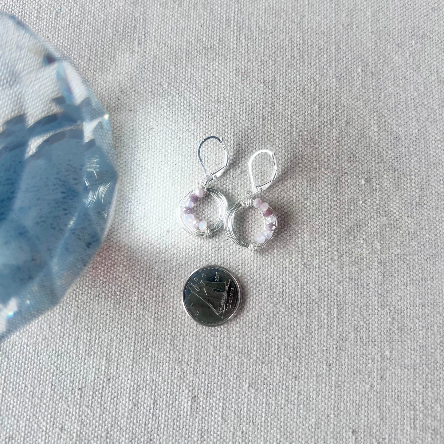 Lunar Eclipse Crescent Earrings